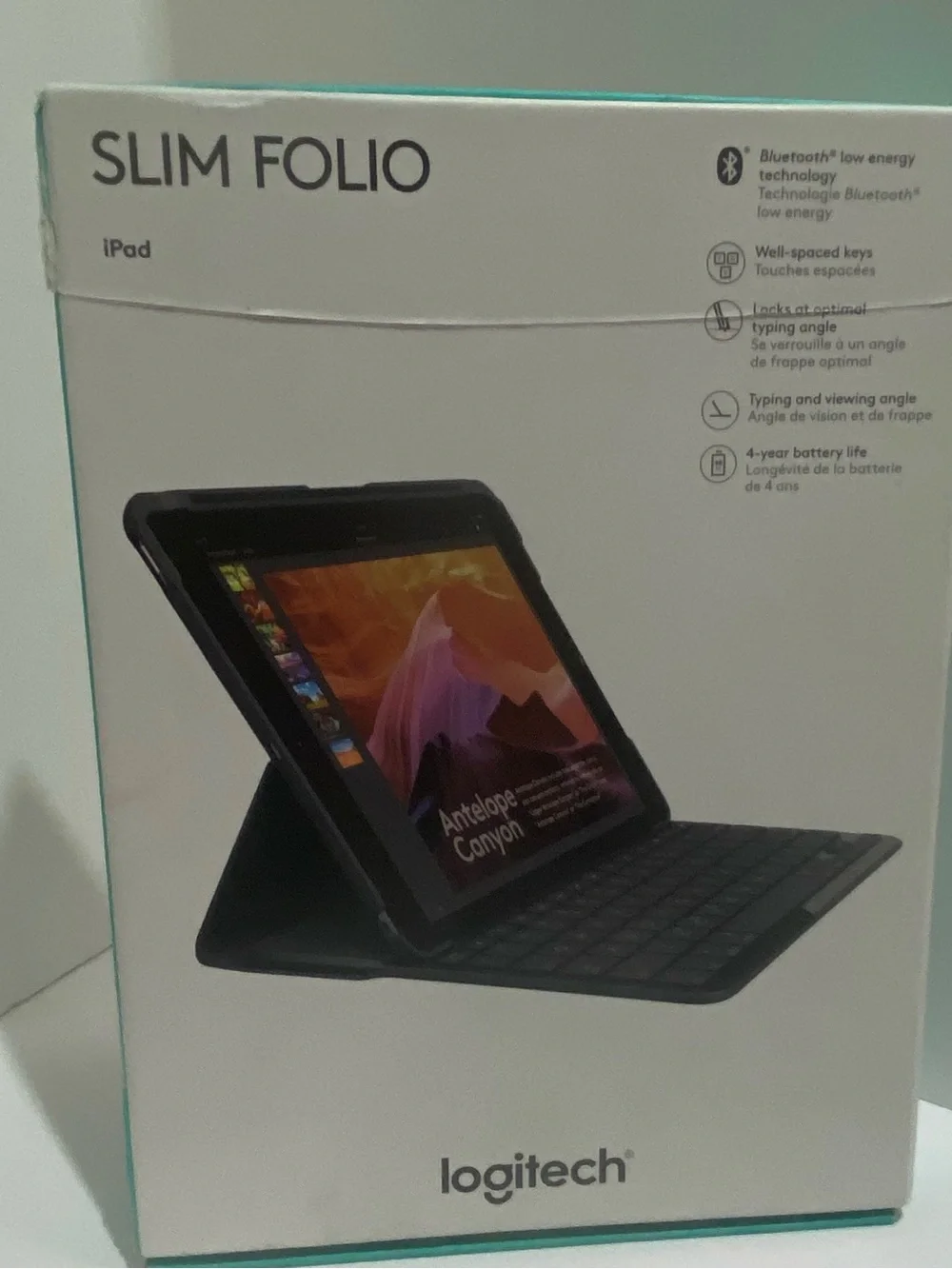 Logitech Slim Folio Keyboard Case for iPad 5th Gen 2017 Black #920-008617